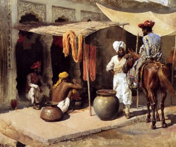 Outside An Indian Dye House Persian Egyptian Indian Edwin Lord Weeks Oil Paintings
